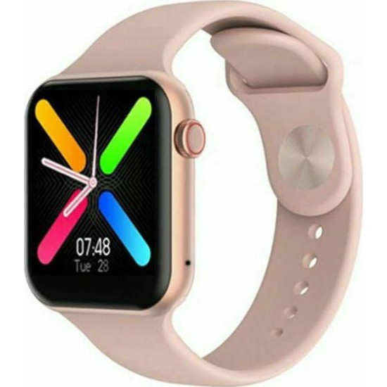 Andowl Q-916 Smartwatch με Παλμογράφο (Ροζ)
