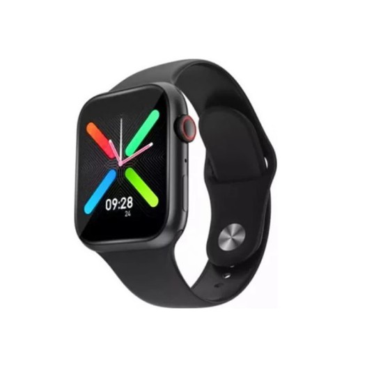 FT80 44mm Smartwatch με Παλμογράφο (Μαύρο)