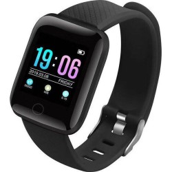Smartwatch Fitness Μαύρο – 116 Plus for Android/iOS
