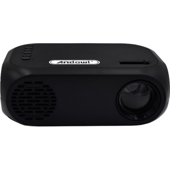 Mini Προβολέας LED HD 800Lumens USB HDMI Andowl QHD100 - Μαύρο