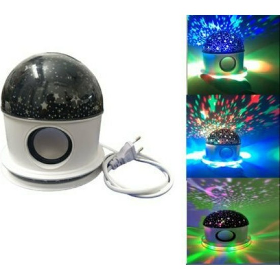 Περιστρεφόμενο Παιδικό Φωτιστικό Projector με Προβολή Αστεριών Star Master με Εναλλαγές Χρωματισμών