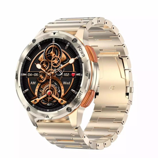 AK59 Smartwatch με Παλμογράφο (Gold)