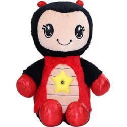 Λούτρινο κουκλάκι Plush Toy Huggable Night-Light Black and Red