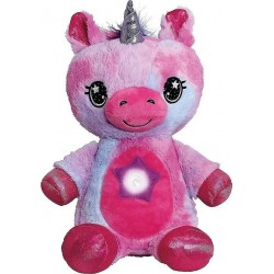 Λούτρινο Unicorn Pink με φως και μουσική (oem)