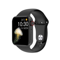 T100 Plus Smartwatch με Παλμογράφο (Ασημί)