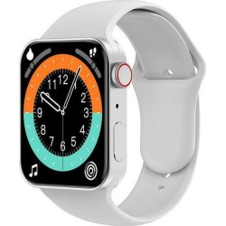 T100 Plus Smartwatch με Παλμογράφο (Ασημί)