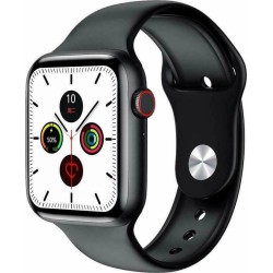 W26+ Smartwatch Rotate Button Body Temperature Health Heart Rate Blood - Μαύρο