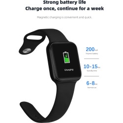 K90 Fitness Smartwatch, Fitness Tracker, Καταγραφή Ύπνου & Παλμών Καρδιάς, Υπενθυμίσεις IP68 OEM Ροζ
