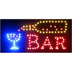Φωτιζόμενη Διαφημιστική Πινακίδα LED "BAR" με Εφέ Κίνησης OEM