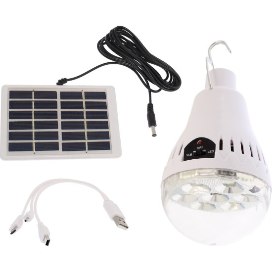 Ηλιακή Λάμπα 5W 6000K HB-6028 Ηλιακή Λάμπα 5W 6000K HB-6028