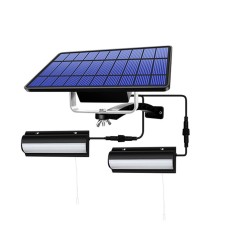 Διπλό Ηλιακό Φωτιστικό 30LED 2τμχ με Κορδόνι Ενεργοποίησης Αδιάβροχα IP65 OEM – Μαύρο