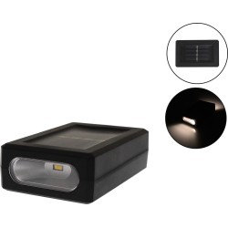 Επιτοίχιο Ηλιακό Φωτιστικό με Φωτοκύτταρο 3000K OEM YD-36 – Μαύρο Σετ 2 τμχ
