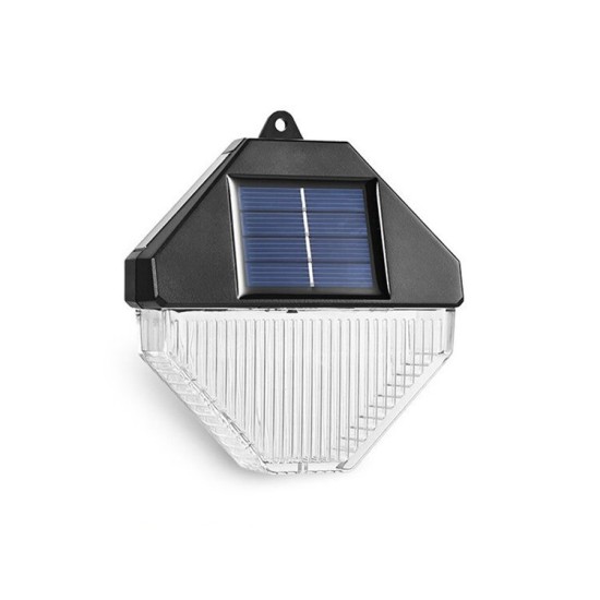 Ηλιακό φωτιστικό τοίχου 3LED smd 6000k και RGB Σετ 2 τμχ 29587 OEM