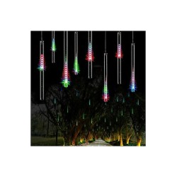 8 Χριστουγεννιάτικα Λαμπάκια LED Πολύχρωμα 2.5μ x 50εκ τύπου Μετεωρίτης