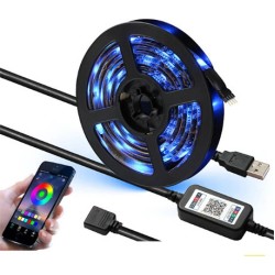 SMD50505M Ταινία LED Τροφοδοσίας USB (5V) RGB Μήκους 5m και 30 LED ανά Μέτρο Τύπου SMD5050