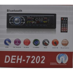 ΣΤΕΡΕΟ MP3 ΑΥΤΟΚΙΝΗΤΟΥ 4X60WATT ΜΕ BLUETOOTH MP3 / USB / SD / AUX-IN / FM BT-7202