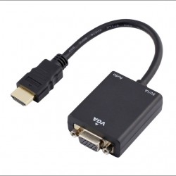  3 σε 1 προσαρμογέα μετατροπέα καλωδίου HDMI σε VGA με υποδοχή Audio + MINI / Micro HDMI Για προβολέα οθόνης υπολογιστή HDTV 1080P