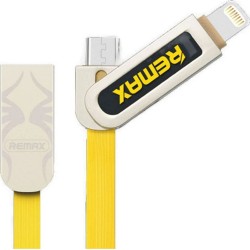 Καλώδιο Σύνδεσης Remax RC-067t Armor 2in1 για Lightning & Micro Usb