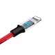 Καλώδιο USB Lightning AWEI για Φόρτιση και Μεταφορά Δεδομένων 1μ. με Υφασμάτινη Επένδυση
