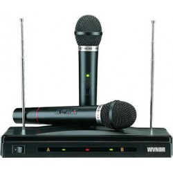 Συσκευή για Karaoke με 2 Ασύρματα Μικρόφωνα WVNGR ΗSTAR C-05Α