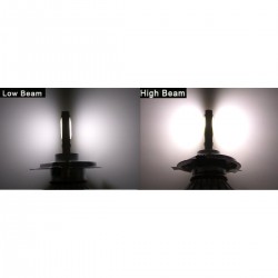 2 X 30W Η4 φώτα led αυτοκινήτου 12V/24V (60W 6000LM) Car LED COB Headlight Bulbs Lamps C1