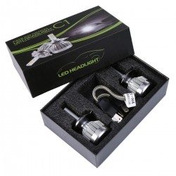 2 X 30W Η4 φώτα led αυτοκινήτου 12V/24V (60W 6000LM) Car LED COB Headlight Bulbs Lamps C1