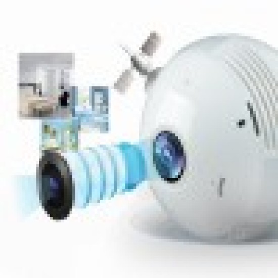 Wifi Κάμερα - Λάμπα V380 pro panoramic camera SD Card 1080p 360° Fish Eye E27 Wifi Κάμερα - Λάμπα V380 pro panoramic camera SD Card 1080p 360° Fish Eye E27