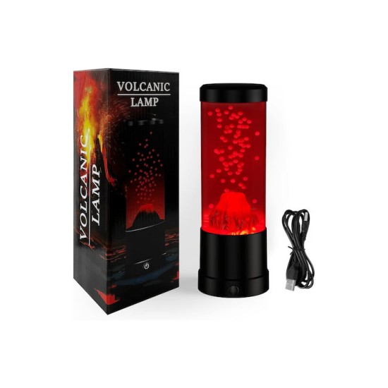 ΗΦΑΙΣΤΙΑΚΗ ΛΑΜΠΑ /ΦΩΤΙΣΤΙΚΟ ΔΙΑΚΟΣΜΗΤΙΚΟ ΚΟΚΚΙΝΗ LAVA VOLCANIC LAMP FR444