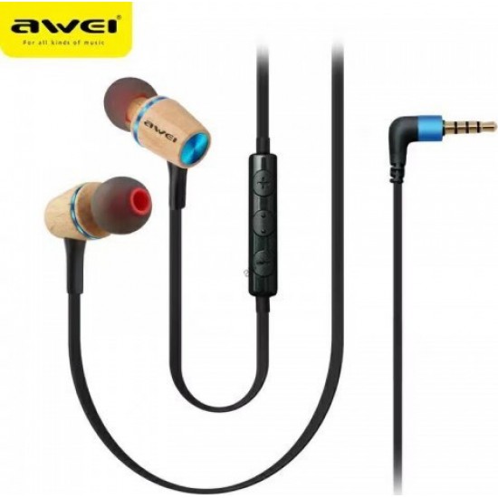 HandsFree Ακουστικά AWEI ES-80TY (Μπλε)