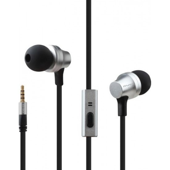 Ακουστικά AWEI Handsfree ES-910i (Ασημί)