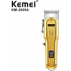 Kemei Επαγγελματική Eπαναφορτιζόμενη Κουρευτική Μηχανή KM-2600A