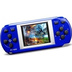 Παιχνιδομηχανή Χειρός PXP Slim Station SY-888 με 288 Ενσωματωμένα Παιχνίδια Σκούρο Μπλε 