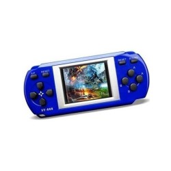 Παιχνιδομηχανή Χειρός PXP Slim Station SY-888 με 288 Ενσωματωμένα Παιχνίδια Σκούρο Μπλε 