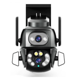 Andowl Q-S800 CCTV Κάμερα Παρακολούθησης Wi-Fi 4K Αδιάβροχη με Αμφίδρομη Επικοινωνία σε Μαύρο Χρώμα 