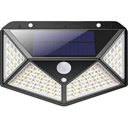 Ηλιακό Solar Ευρυγώνιο Φωτιστικό 700lm 180ᵒ - Προβολέας Τοίχου LED με Ανιχνευτή Κίνησης + 3 Λειτουργίες Φωτισμού SH - 114