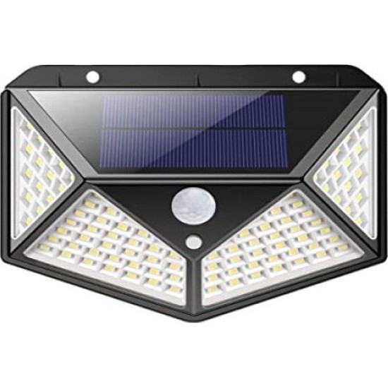 Ηλιακό Solar Ευρυγώνιο Φωτιστικό 700lm 180ᵒ - Προβολέας Τοίχου LED με Ανιχνευτή Κίνησης + 3 Λειτουργίες Φωτισμού SH - 114