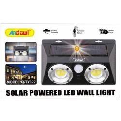 Andowl Q-TY022 Επιτοίχιο Ηλιακό Φωτιστικό 40W 800lm με Ψυχρό Λευκό Φως 6000K 41025772