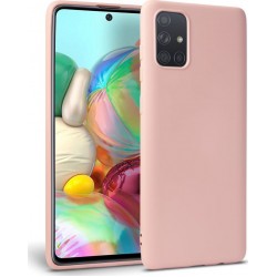 BACK COVER ΣΙΛΙΚΟΝΗΣ ΡΟΖ (GALAXY A71)