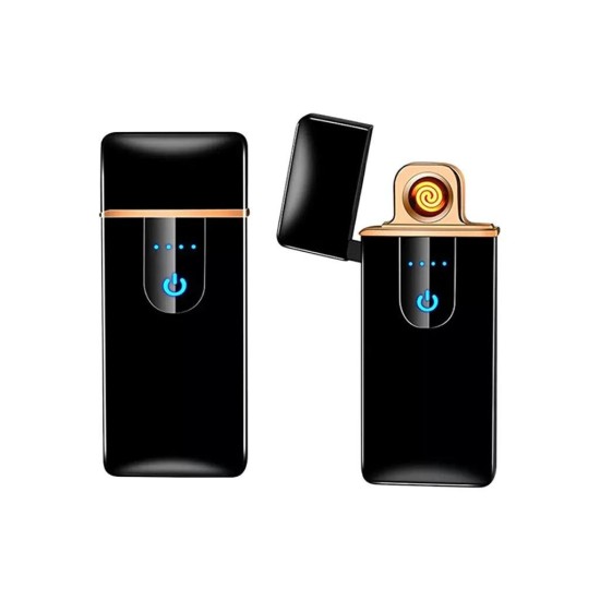 Επαναφορτιζόμενος Αναπτήρας με USB Μαύρος