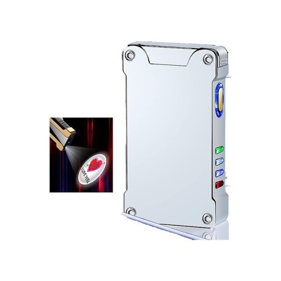 KJ-911 Επαναφορτιζόμενος Αντιανεμικός Αναπτήρας Πλάσματος - Ασημί