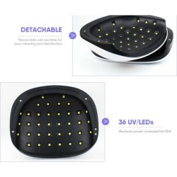 SUN H4 PLUS ΦΟΥΡΝΑΚΙ ΝΥΧΙΩΝ UV LED 72W SUN-H4P