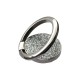 Oem Pop Socket Ring Stand Glitter Holder Για Smartphone Ασημί