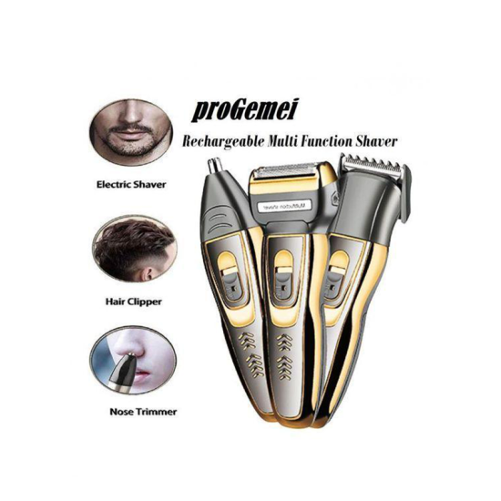 Επαναφορτιζόμενη Κουρευτική & Ξυριστική Μηχανή 3 in 1 – Gemei GM-579