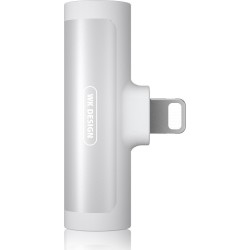 Adaptοr Wk Design Lighting 2in1 Lighting & 3.5mm WDC-094i White