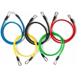 Home Gym Extreme JT-003 Σωληνωτά Λάστιχα Γυμναστικής με Λαβές Σετ 5τμχ Πολύχρωμα