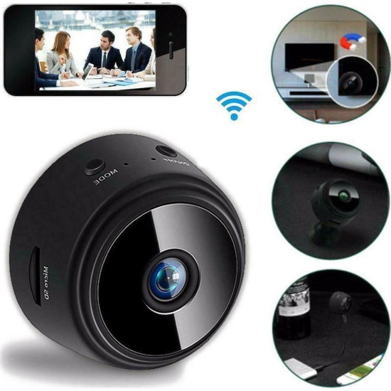 Mini Ασύρματη IP WiFi Κρυφή Κάμερα 1080p HD Round Mini Ασύρματη IP WiFi Κρυφή Κάμερα 1080p HD Round