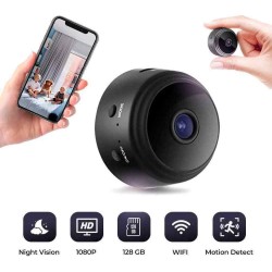 Mini Ασύρματη IP WiFi Κρυφή Κάμερα 720p HD με Μπαταρία, Μαγνητική Βάση, Νυχτερινή Λήψη, Ανιχνευτή Κίνησης, & Μικρόφωνο