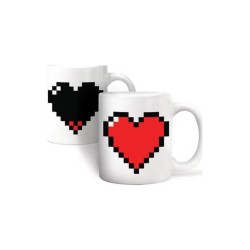 Κεραμική Κούπα Καρδιά που Αλλάζει Χρώμα - Heart Color Changing Mug