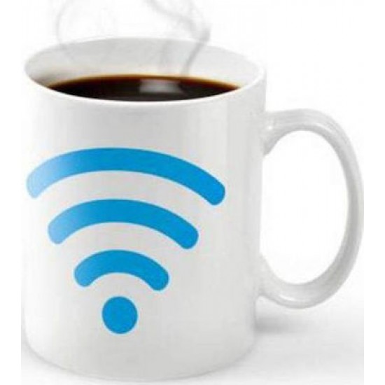 Hot Spot WiFi Κούπα από Πορσελάνη Λευκή 300ml Hot Spot WiFi Κούπα από Πορσελάνη Λευκή 300ml
