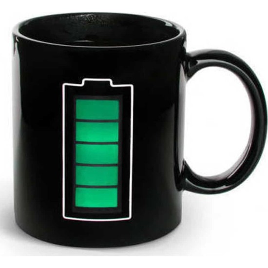 Κούπα με δείκτη θερμοκρασίας - Charging Battery Mug